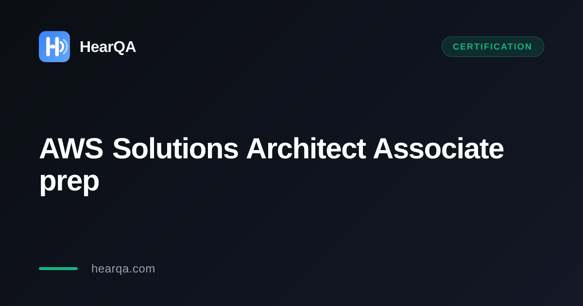AWS Solutions Architect Associate prep guide