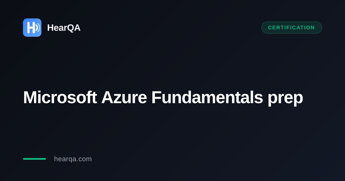 Microsoft Azure Fundamentals (AZ-900) prep guide