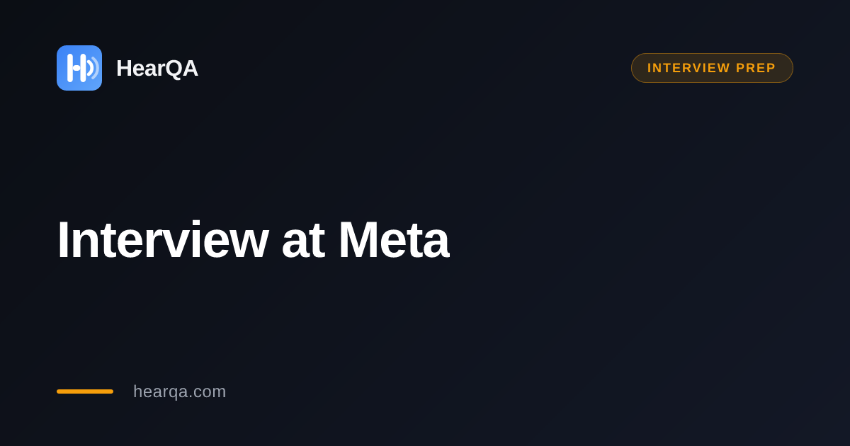 Meta interview prep