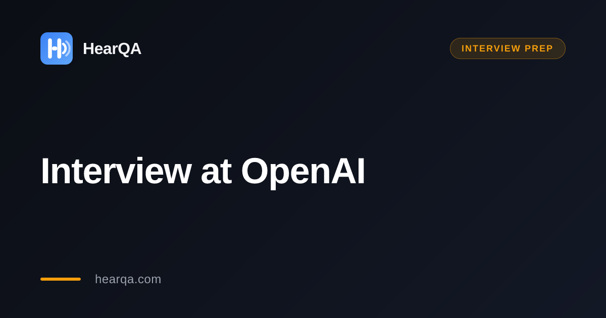 OpenAI interview prep