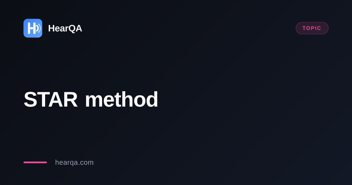 STAR method